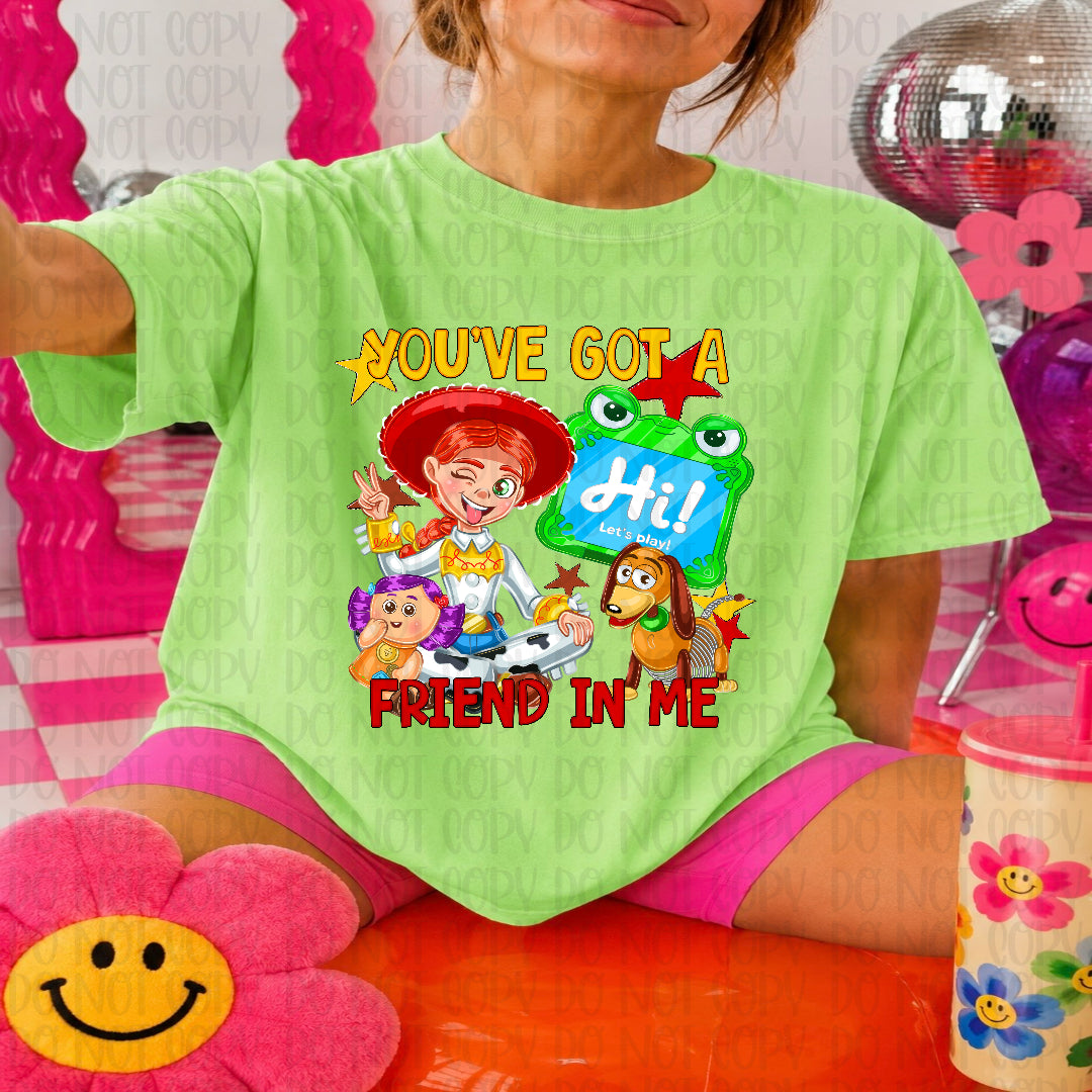 Friend in me cowgirl (Divine) DTF Transfer