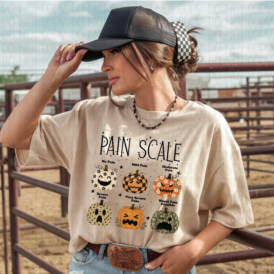Pain scale pumpkins SUNDAY SPECIAL DTF transfer