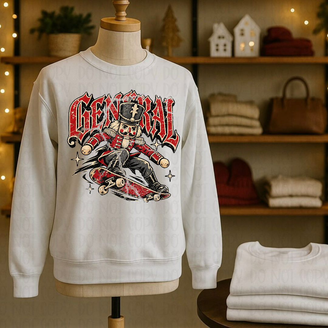 Distressed skater nutcracker (Mayhem) DTF transfer