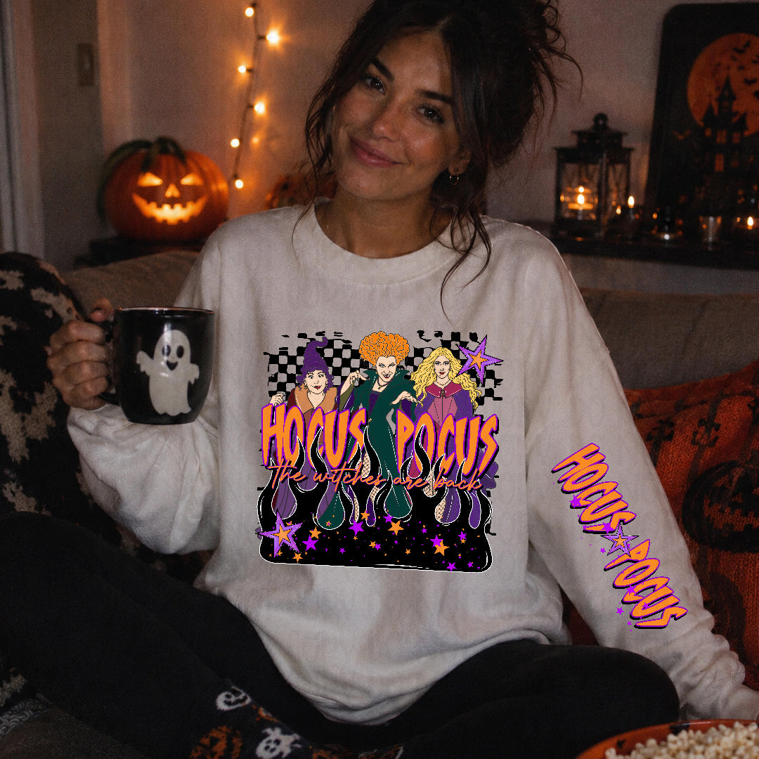 HP neon orange purple outline (SLEEVE ONLY) (Texan) DTF Transfer