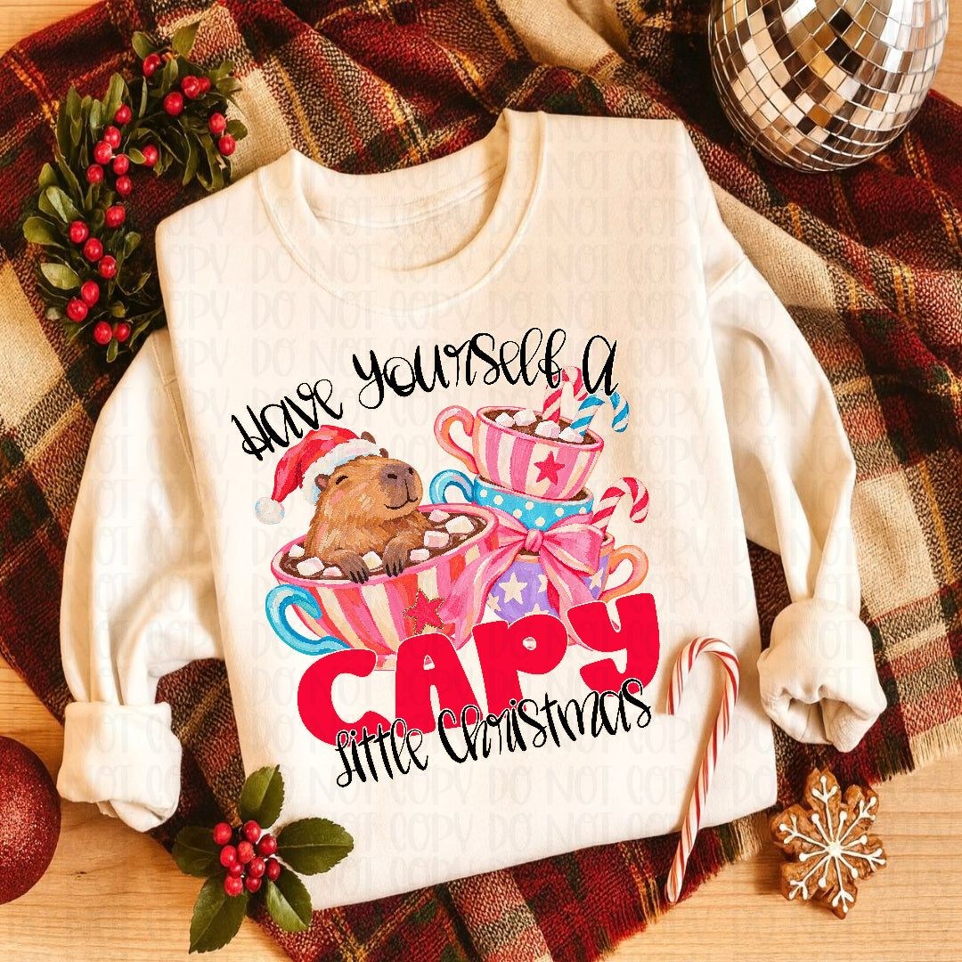 Have yourself a capy little Christmas (S&G) DTF Transfer