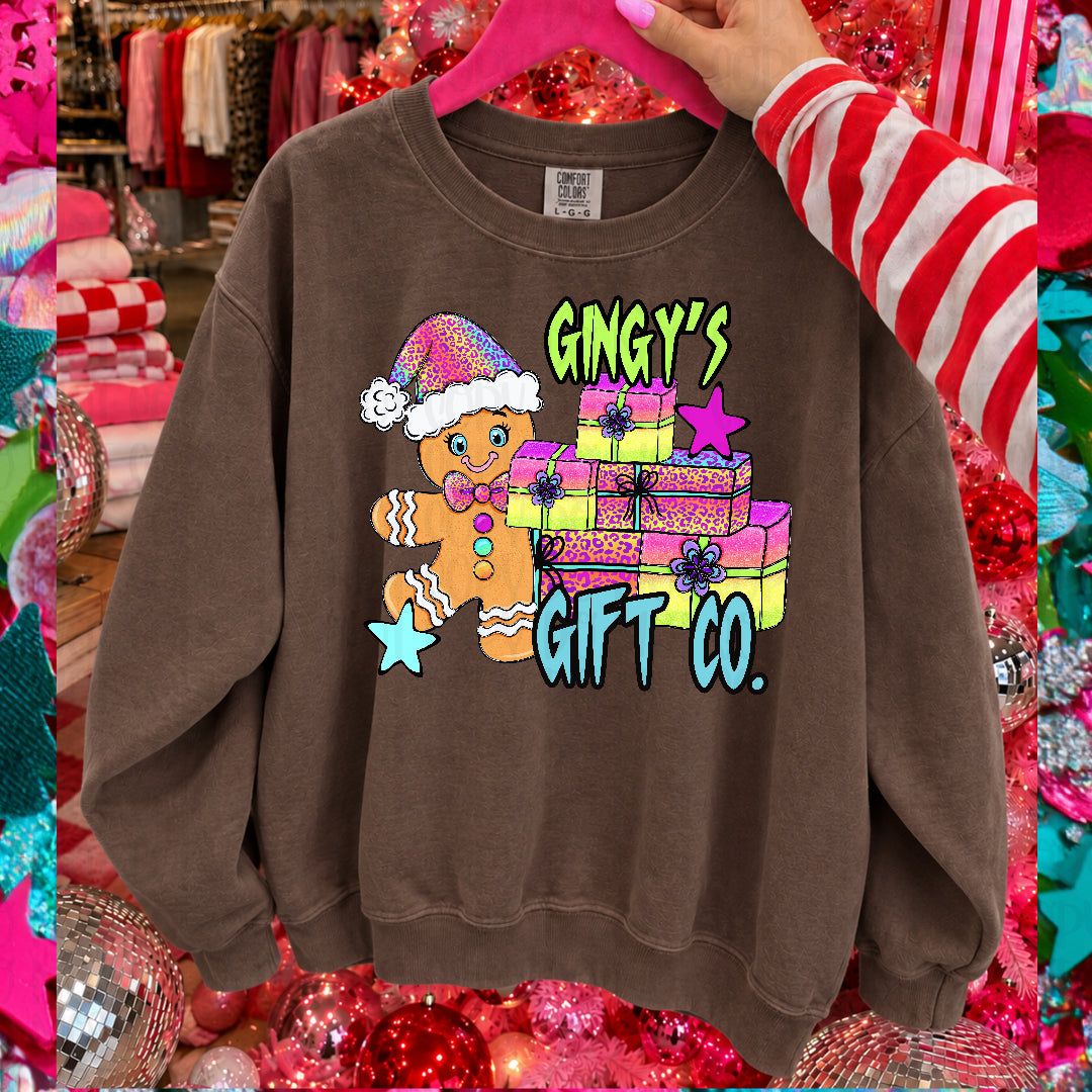 Gingy's gift co colorful cheetah Santa hat (Ink) DTF