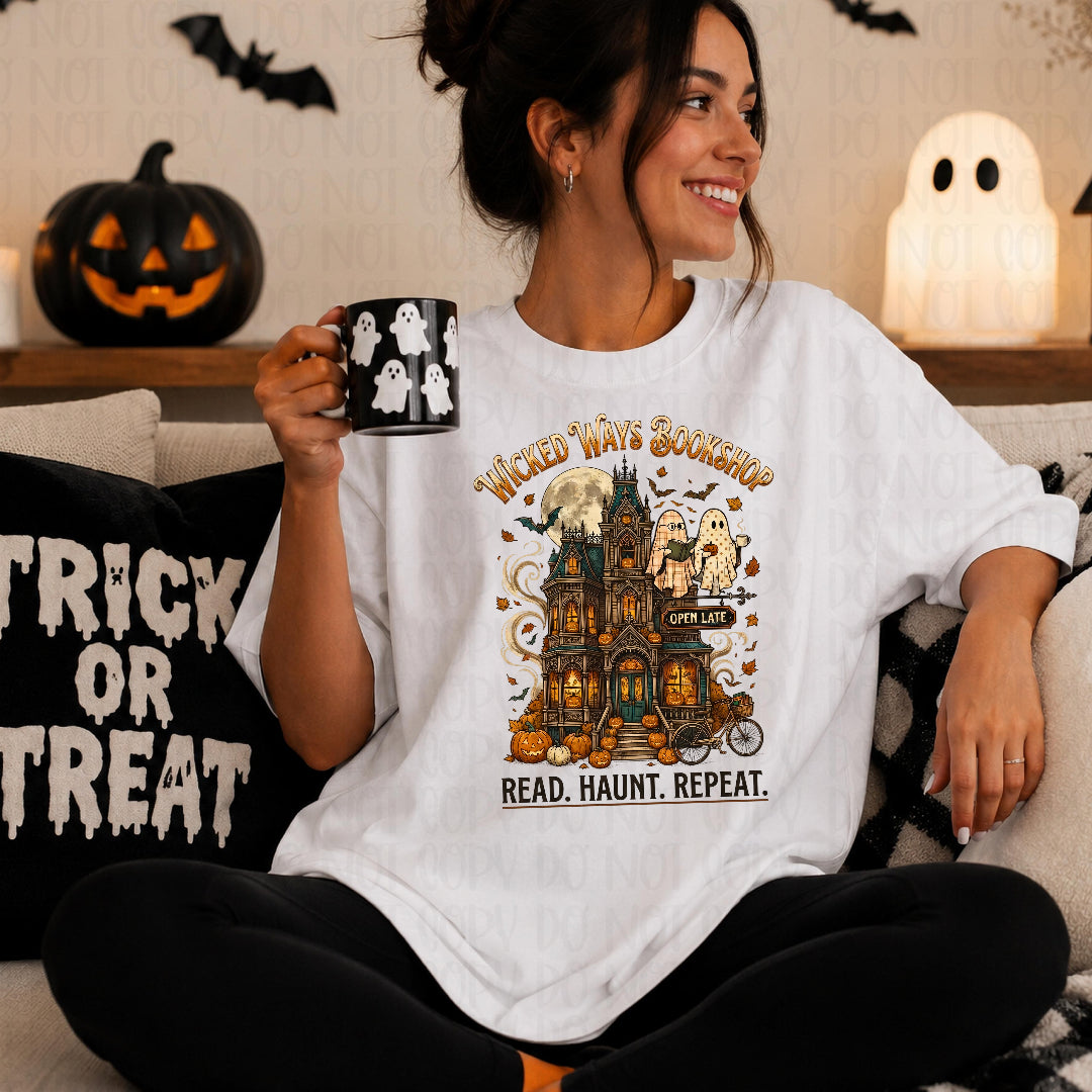 Wicked ways bookshop (CC) DTF Transfer