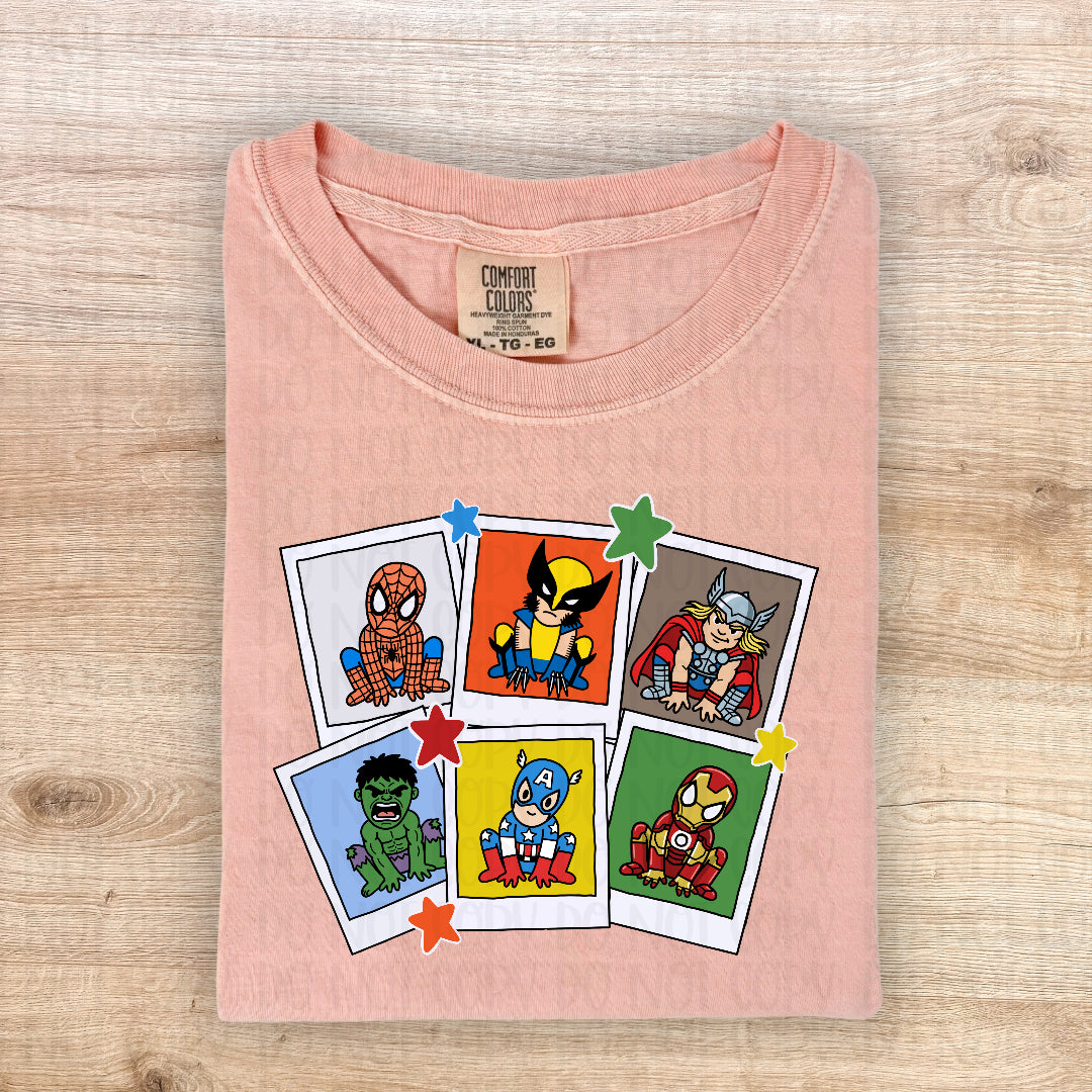 Super polaroids COLORFUL stars (OHDD) DTF transfer