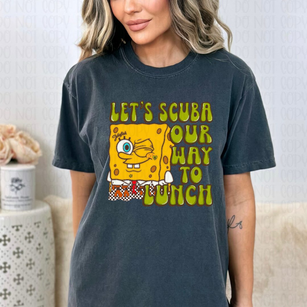 Let's scuba our way to lunch (JBD) DTF Transfer