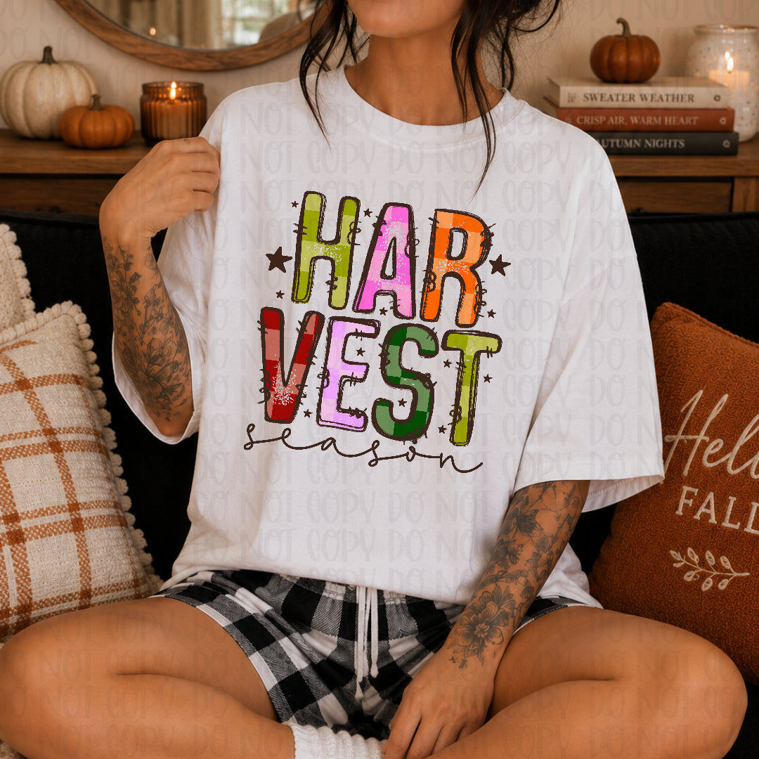 Harvest season patchwork (C's) DTF Transfer