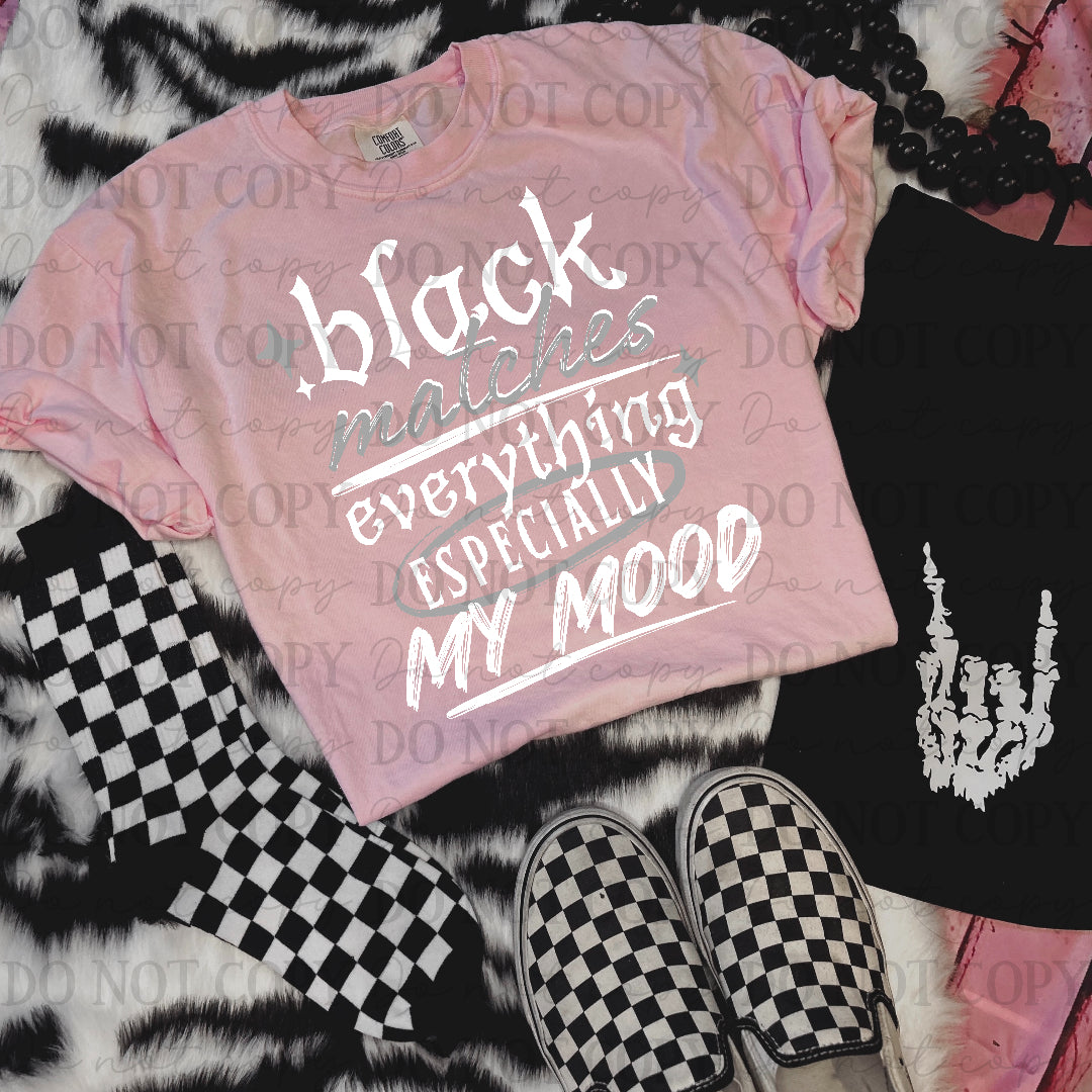 Black matches everything WHITE (Texan) DTF Transfer
