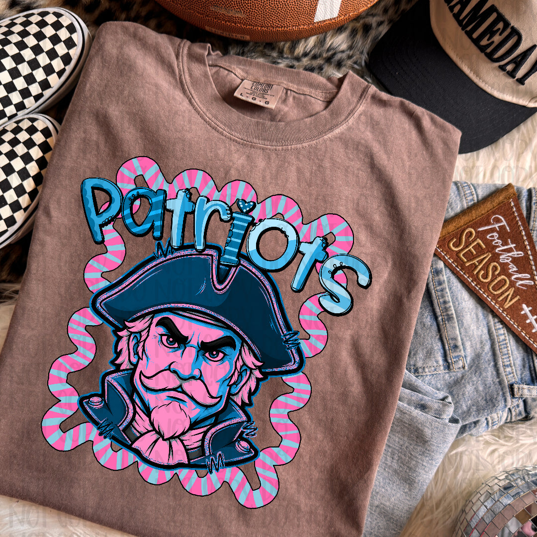Patriots whimsy frame (Kayndi) DTF transfer