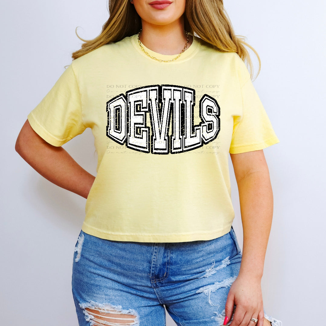 Devils simple grunge (Caplinger) DTF transfer