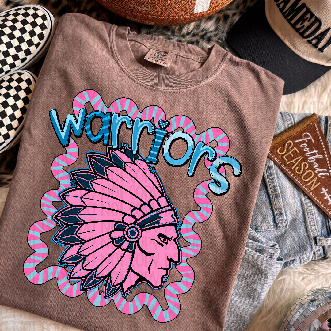 Warriors whimsy frame (Kayndi) DTF transfer