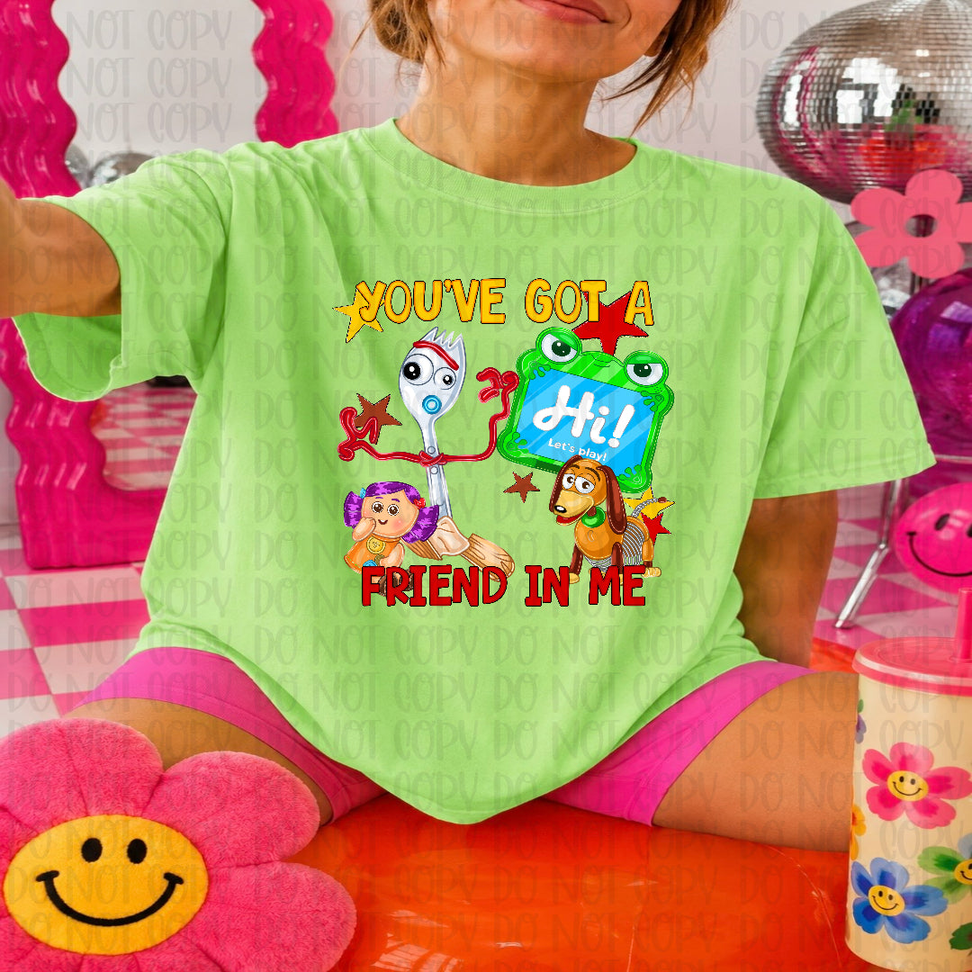 Friend in me fork (Divine) DTF Transfer