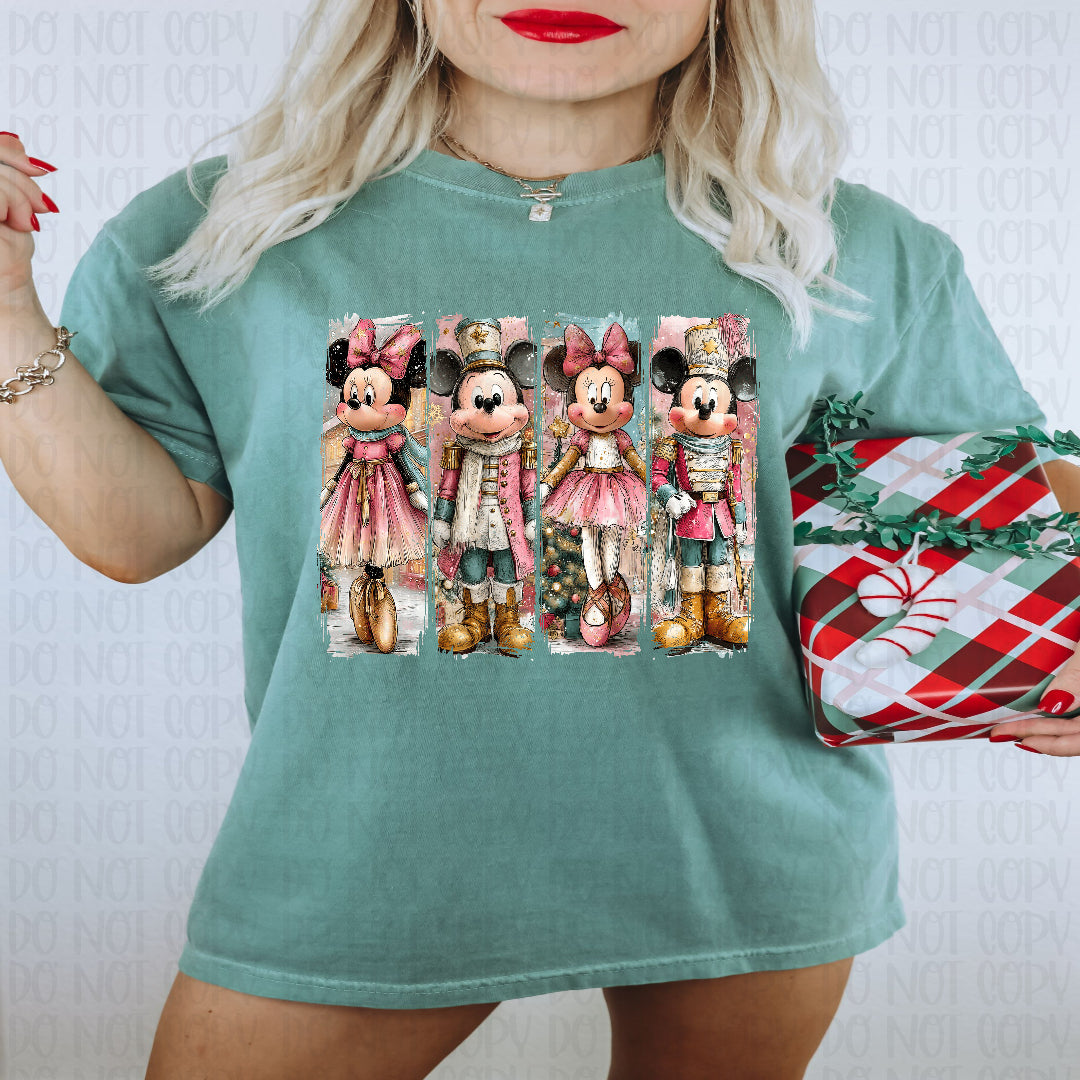 Mouse nutcrackers DTF transfer