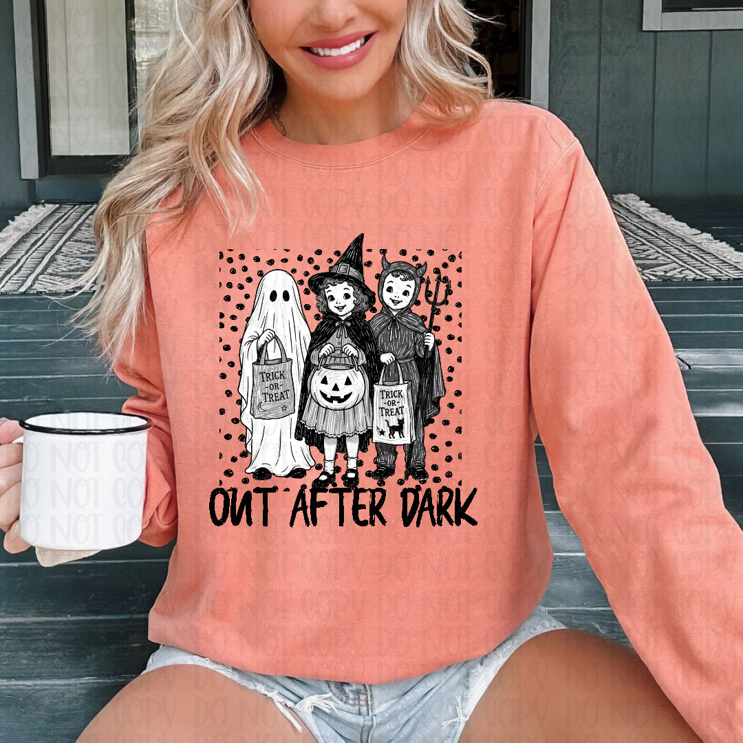 Out after dark (INK) DTF Transfer