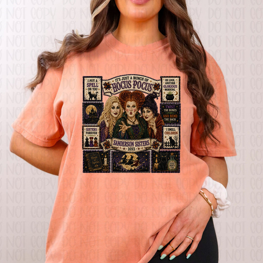 I put a spell on you SS faux quilt (JM) DTF transfer