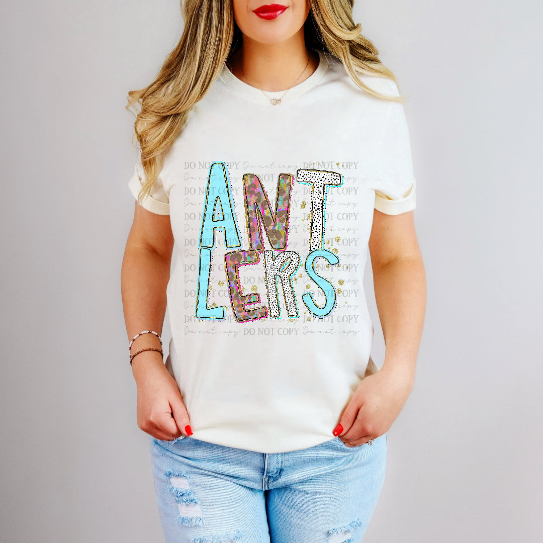 antlers 27 painted pride stardust (caplinger) DTF Transfer