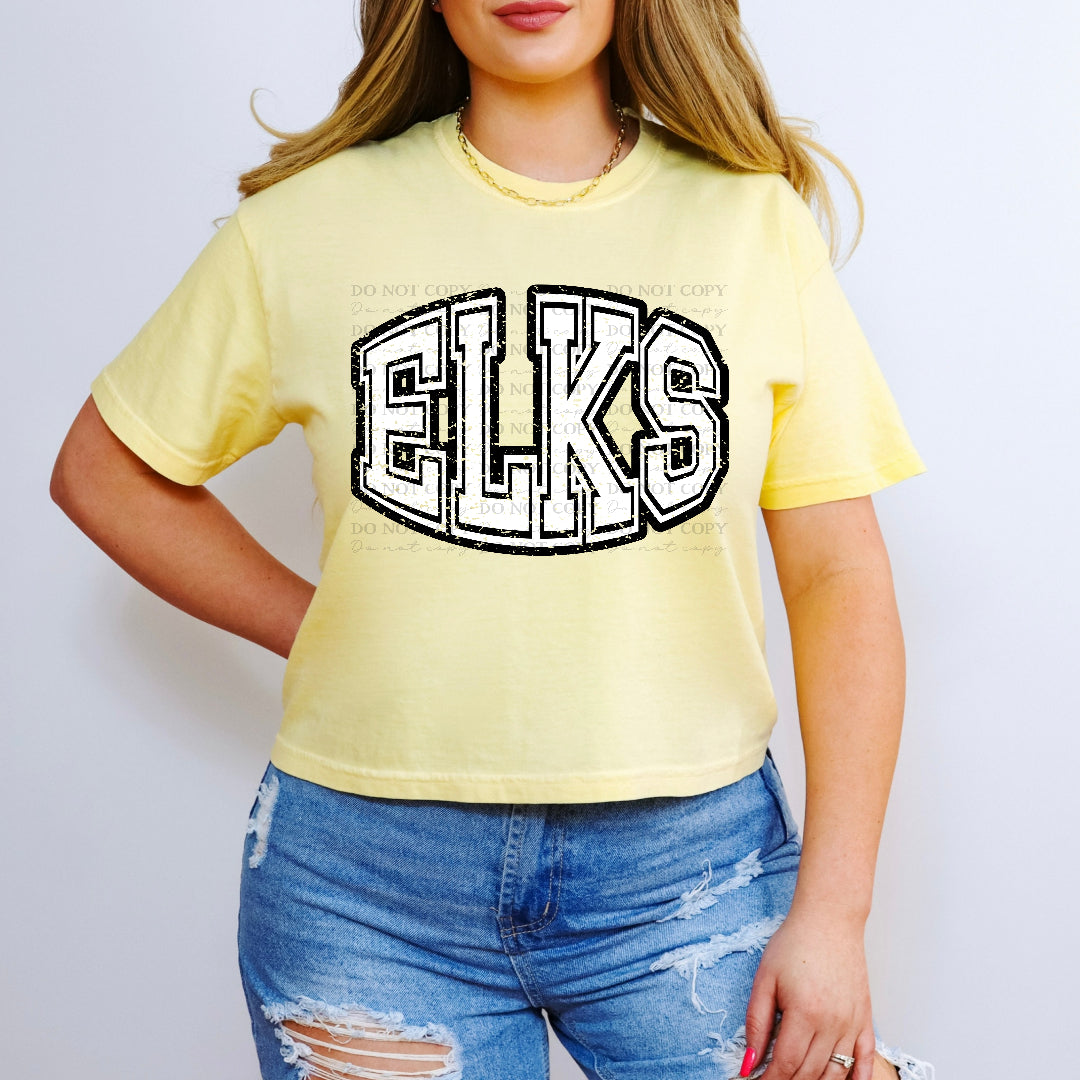 Elks simple grunge (Caplinger) DTF transfer