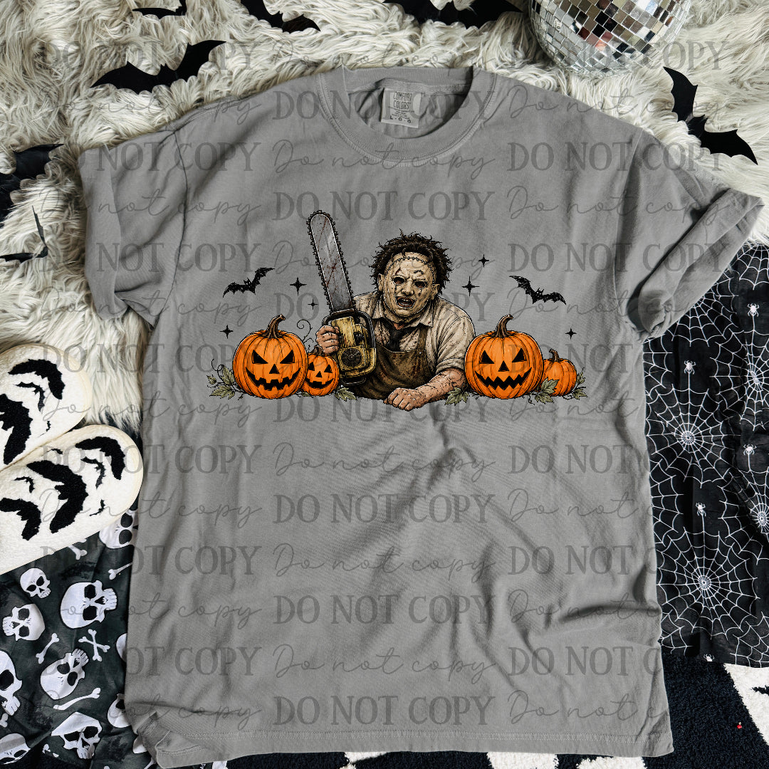 Leather Face pumpkins (STD) DTF Transfers