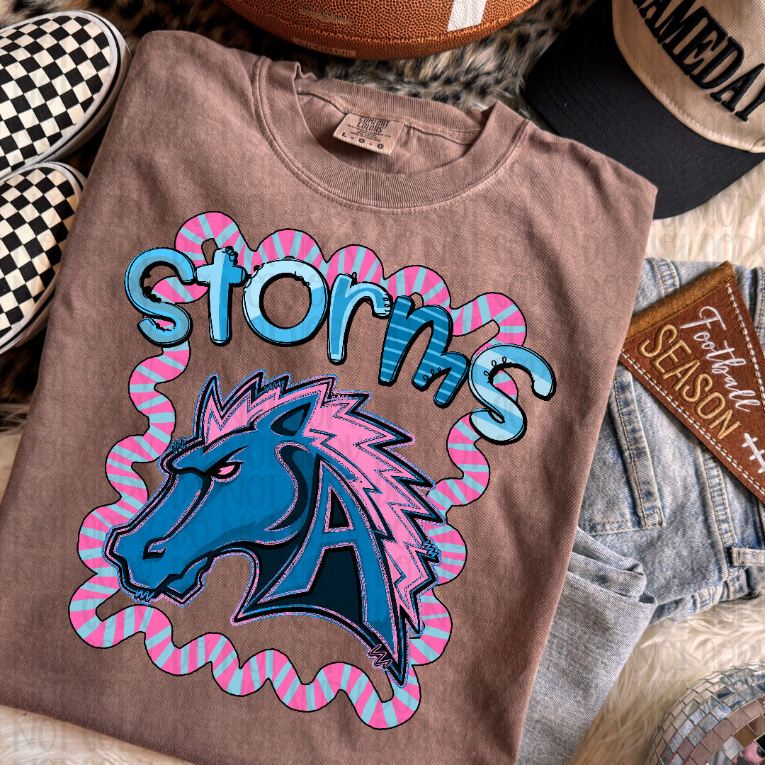 Storms whimsy frame (Kayndi) DTF transfer