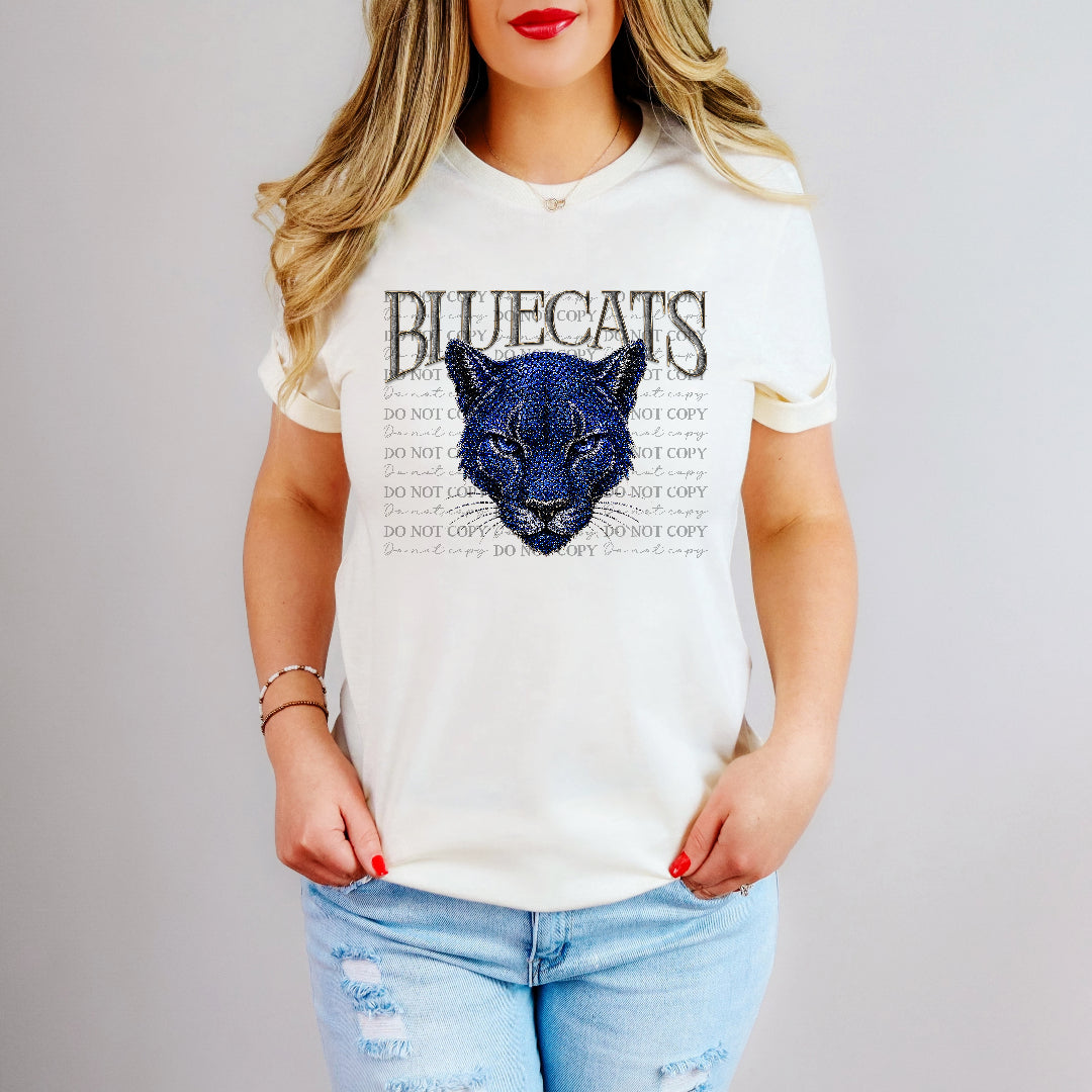 bluecats bling mascots (kayndi) DTF transfer