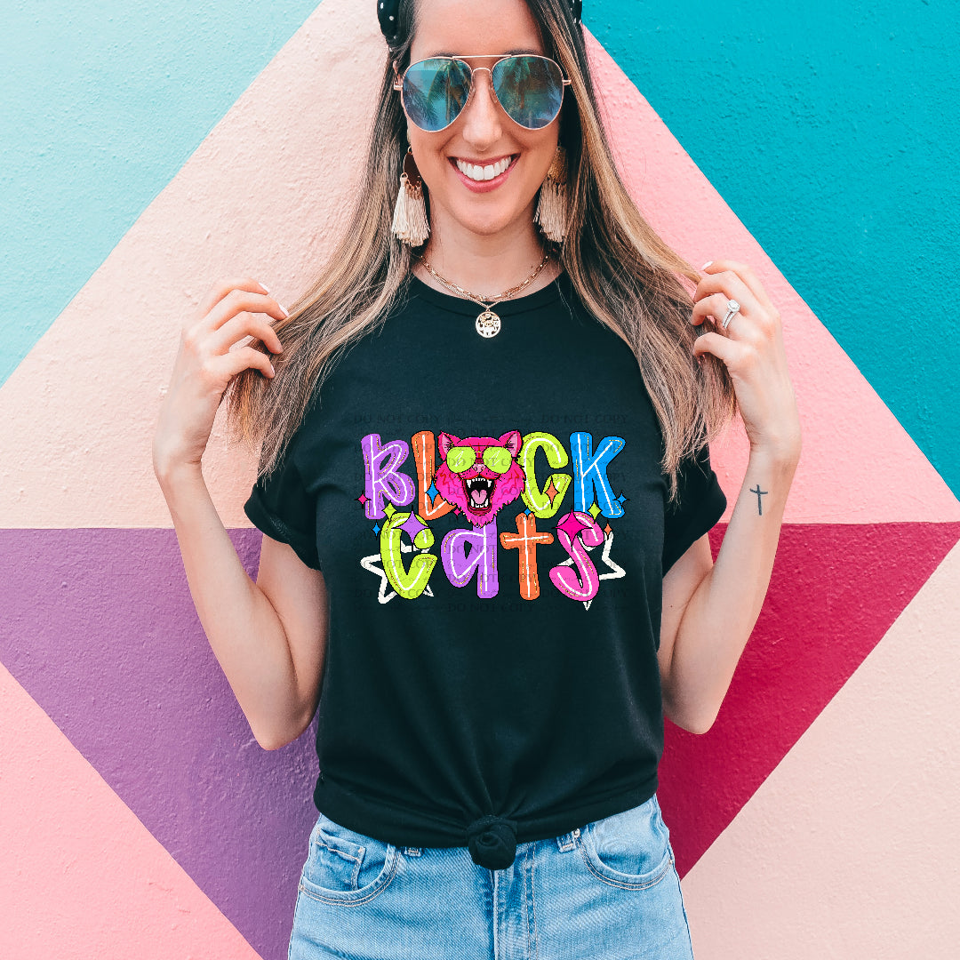 blackcats mascot no check (dkdbk) DTF transfer