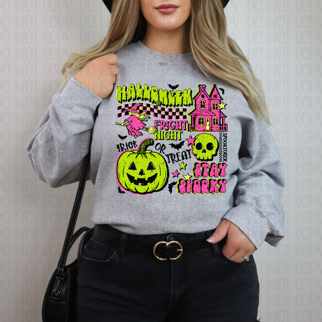 Halloween fright night NEON (Scarlow) DTF Transfer