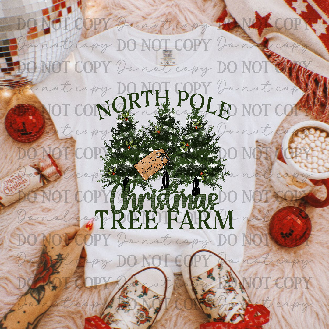 North Pole Christmas Tree Farm (S&G)  DTF Transfer