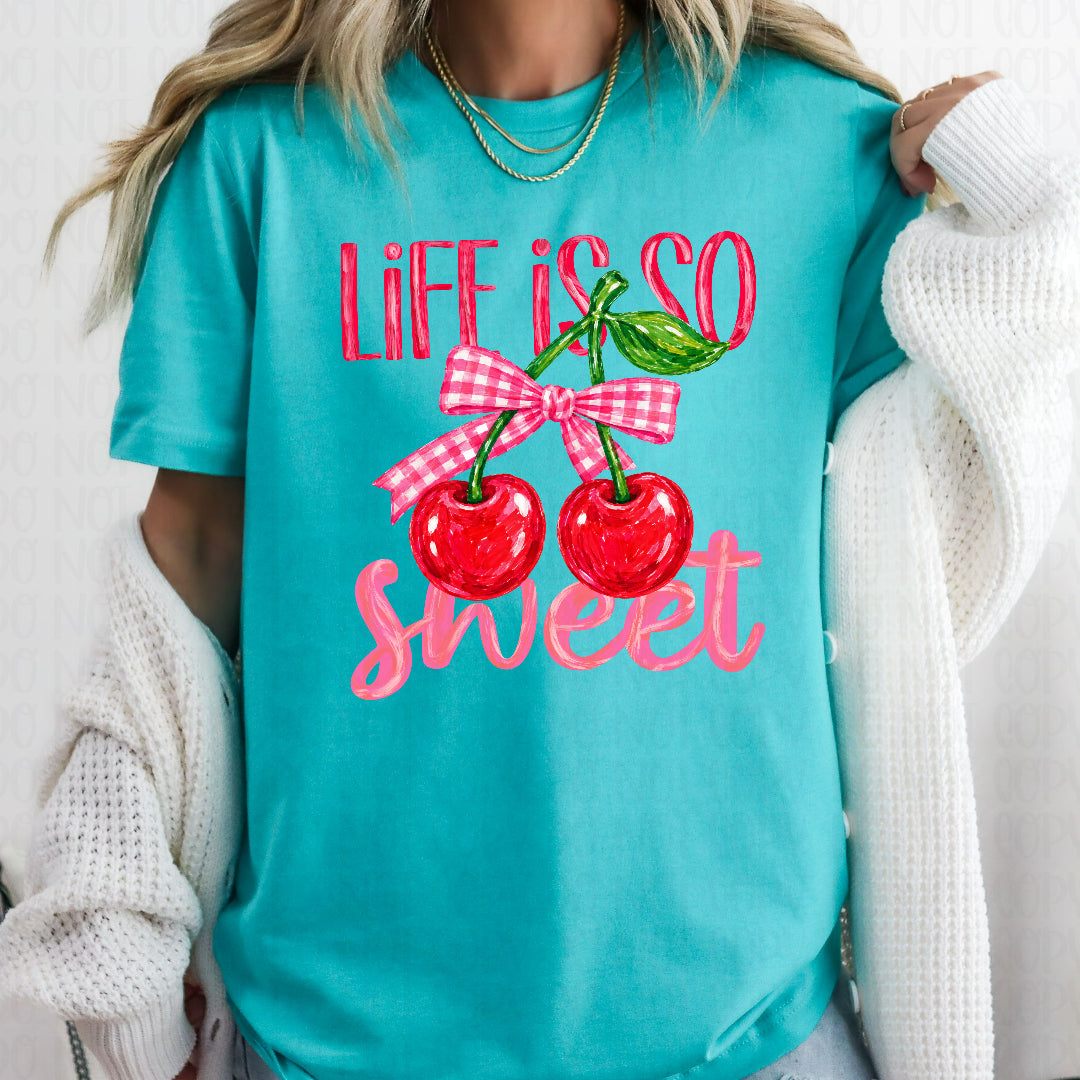 Life is so sweet cherries (Scarlow) DTF Transfer