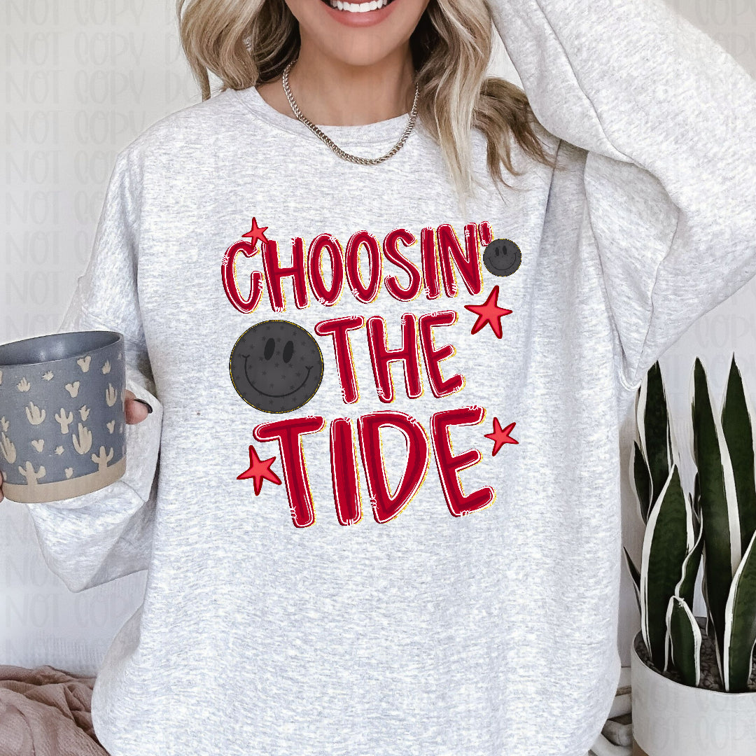 Choosin' the tide smiley and stars (JBD) DTF Transfer