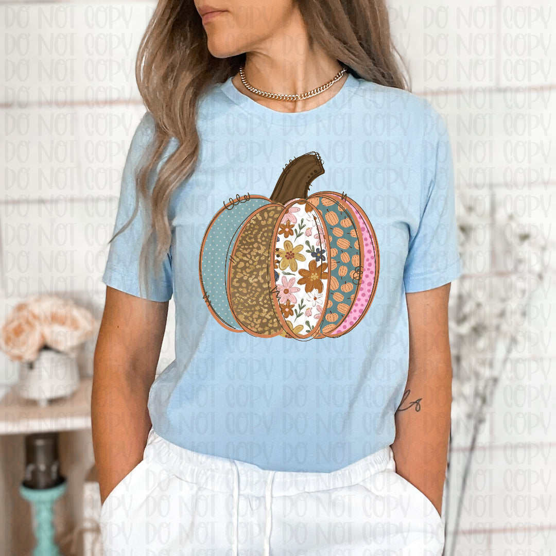 Patterned pumpkin Sunday Special DTF transfer