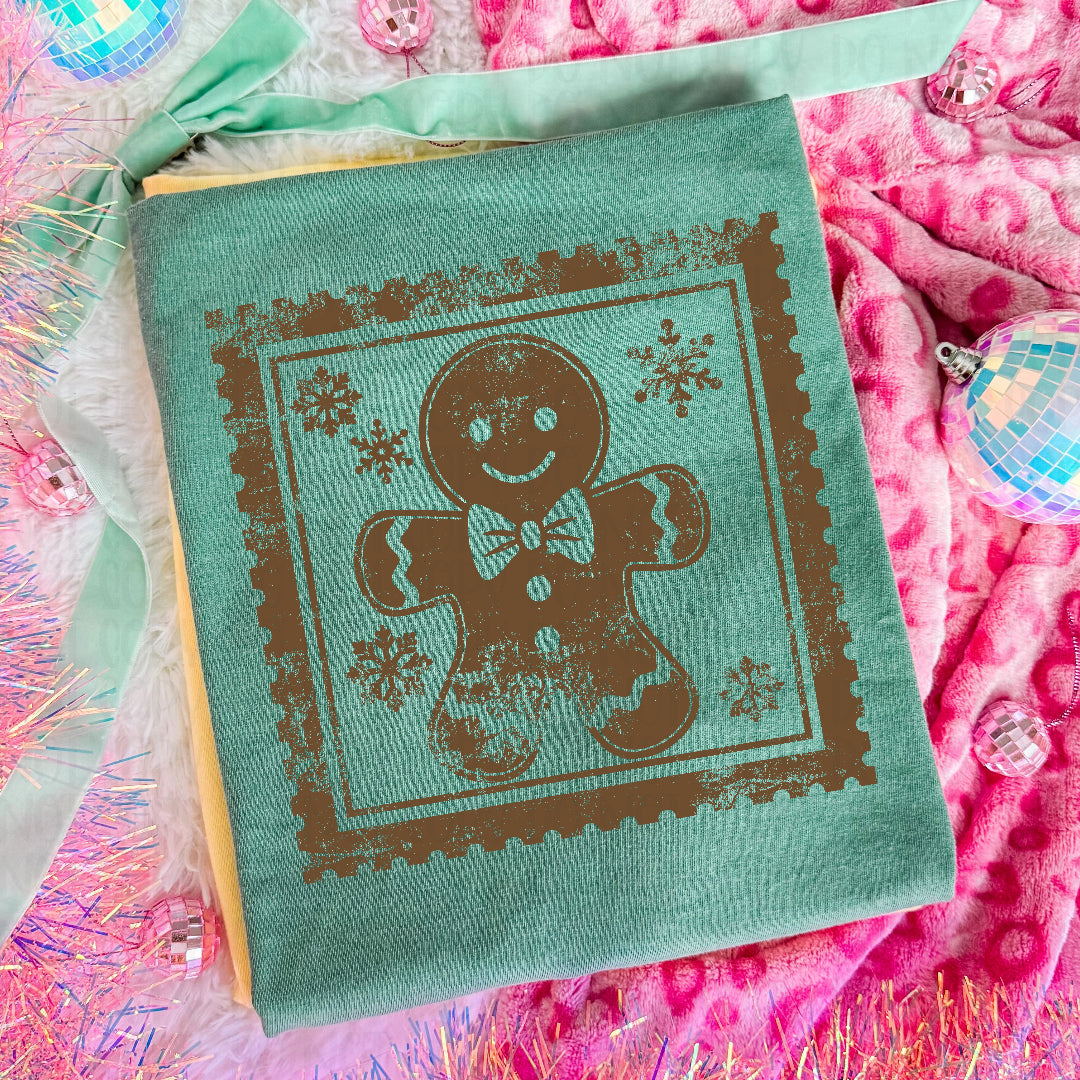 Gingerbread stamp brown (Texas Gal) DTF Transfer
