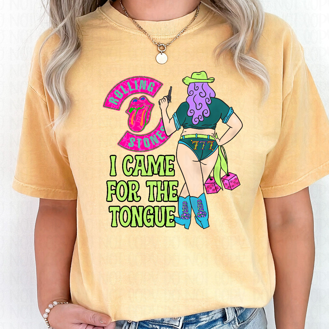 I came for the tongue (Ink) DTF Transfer