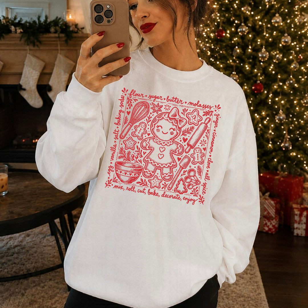 Flour sugar batter gingerbread RED (Texas Gal) DTF Transfer