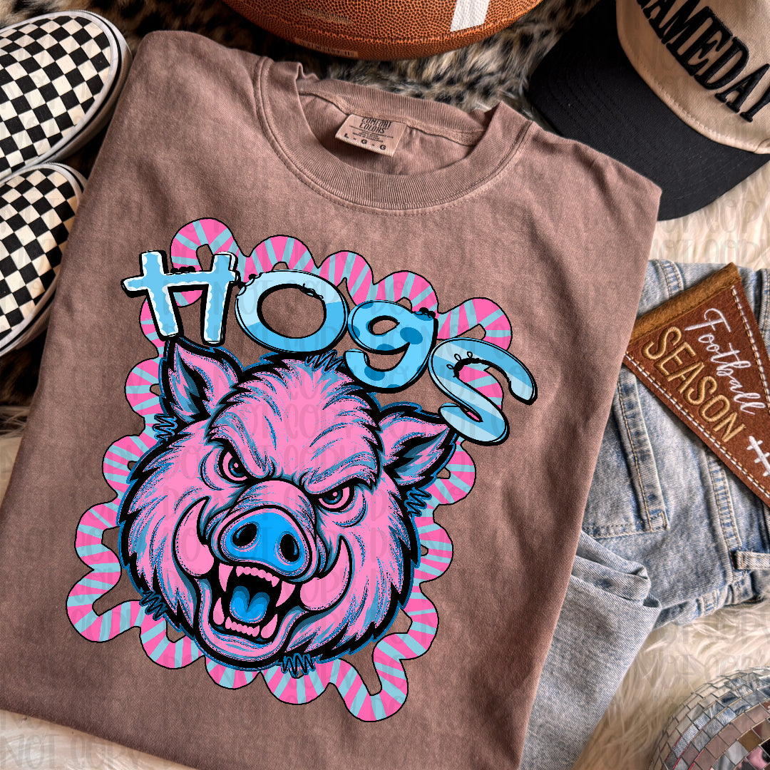 Hogs whimsy frame (Kayndi) DTF transfer