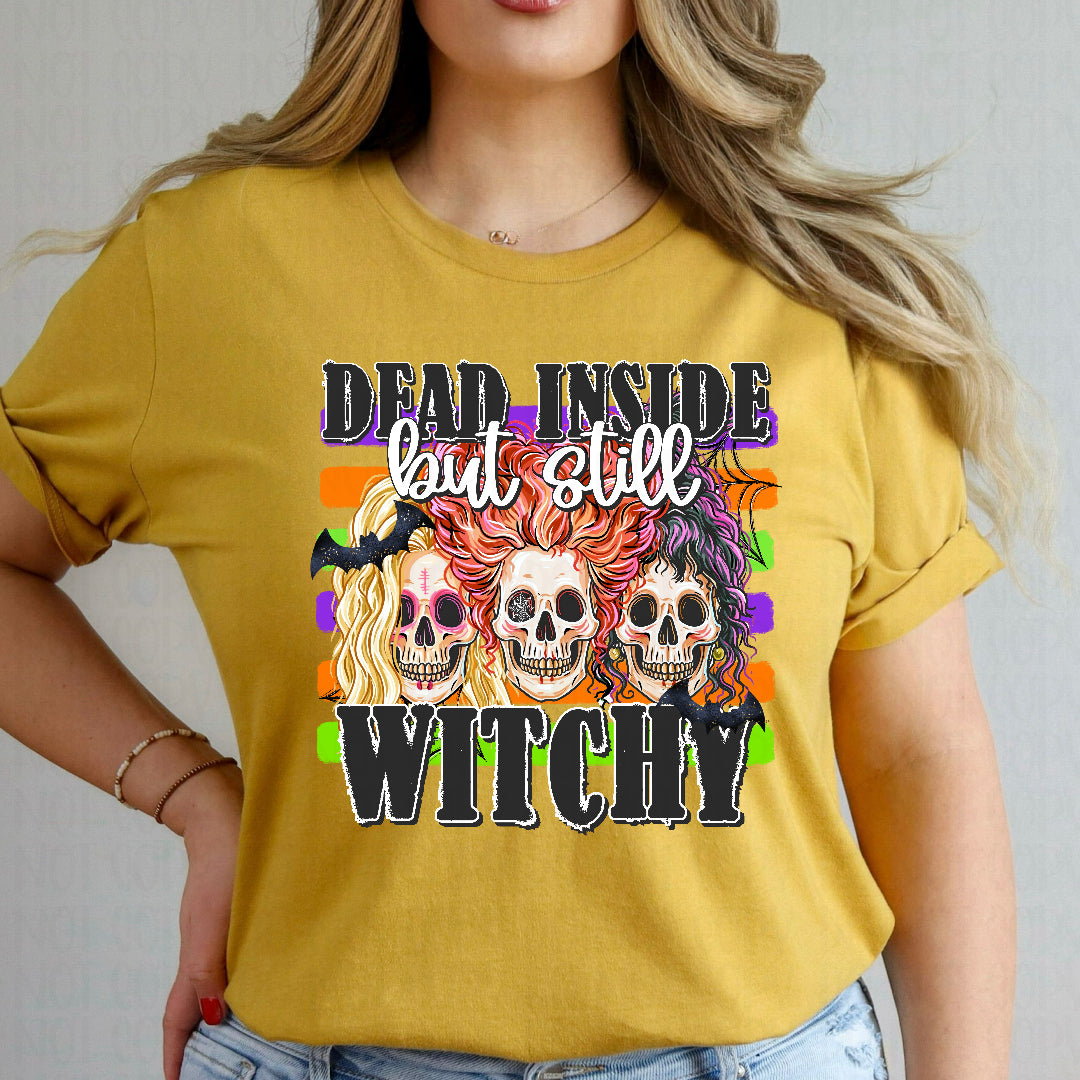 Dead inside but still witchy SS skeletons (SSD) Sunday Special DTF transfer