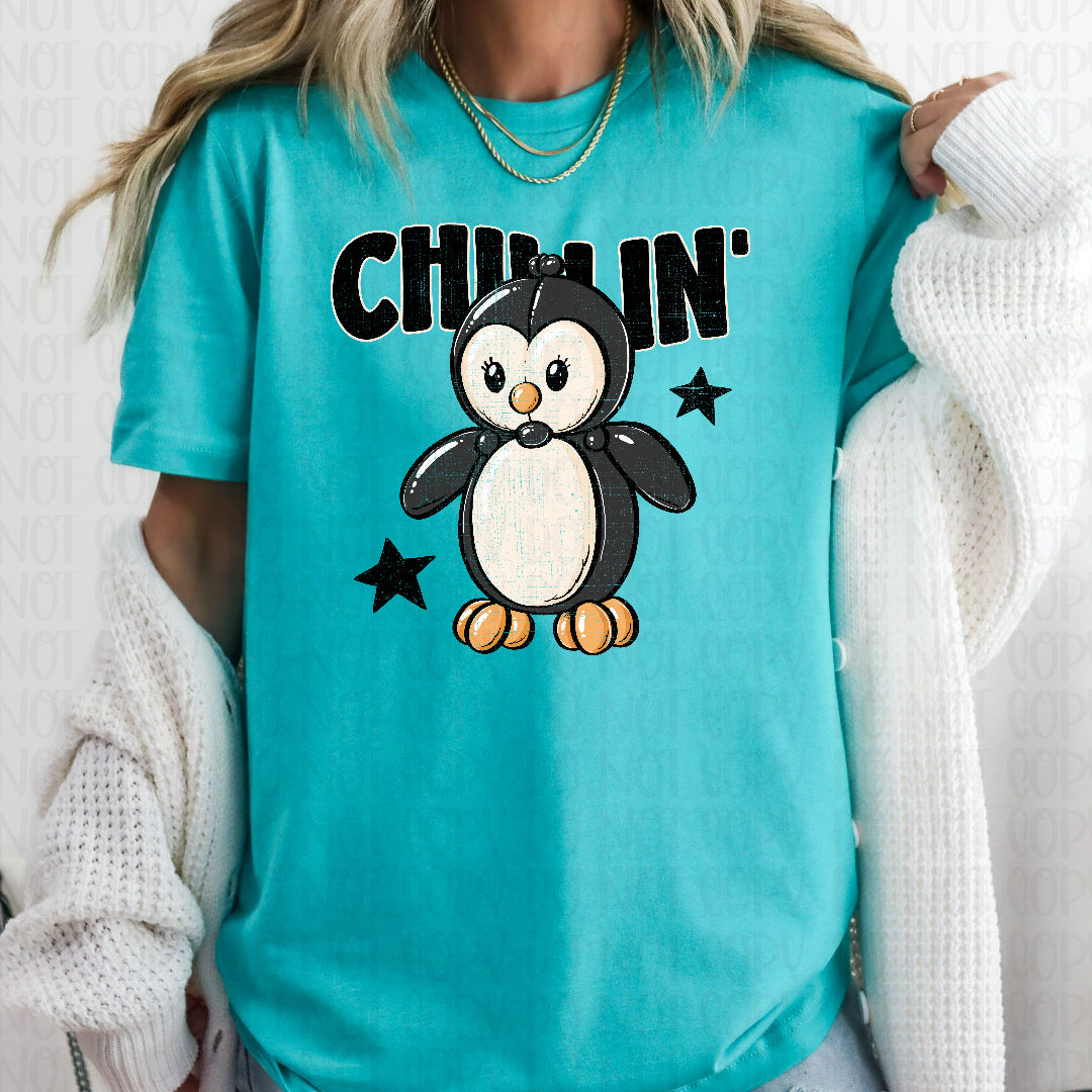 Chillin penguin (Scarlow) DTF Transfer