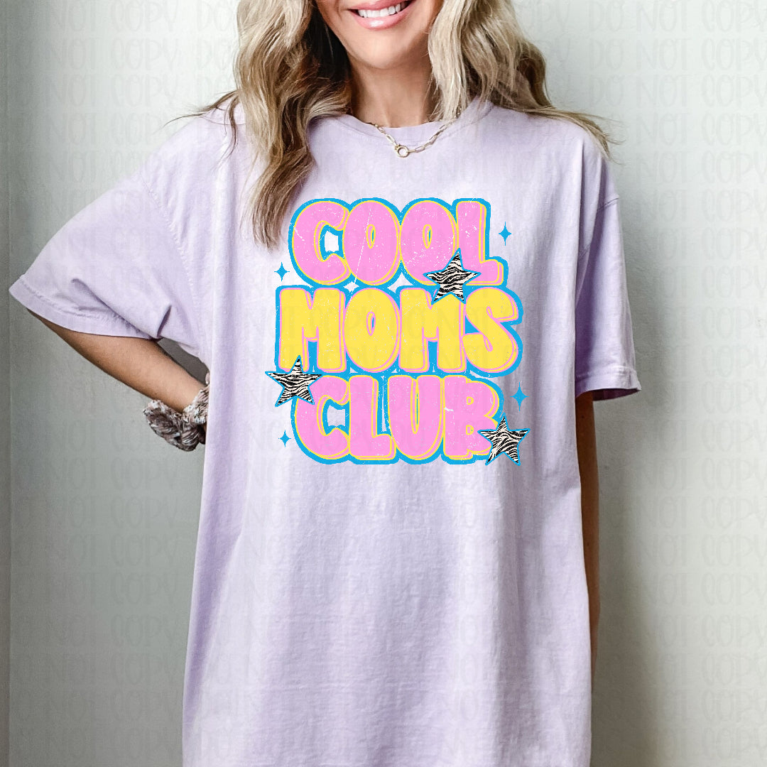 Cool moms club pink and yellow (Scarlow) DTF Transfer