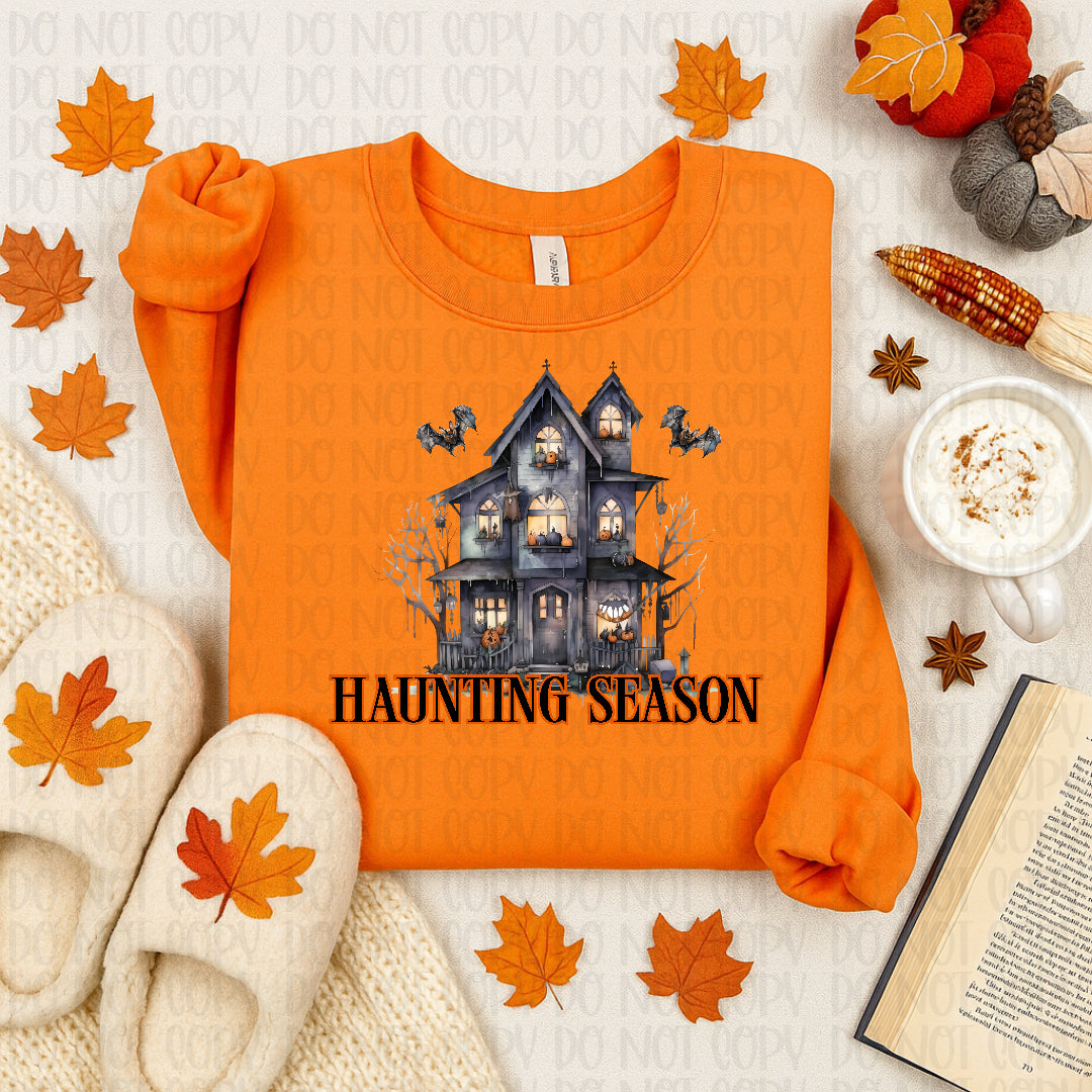Haunting season house DTF Transfer