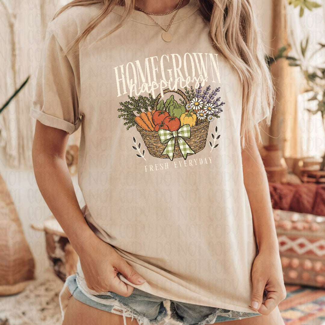 Homegrown happiness WHITE (Scarlow) DTF Transfer