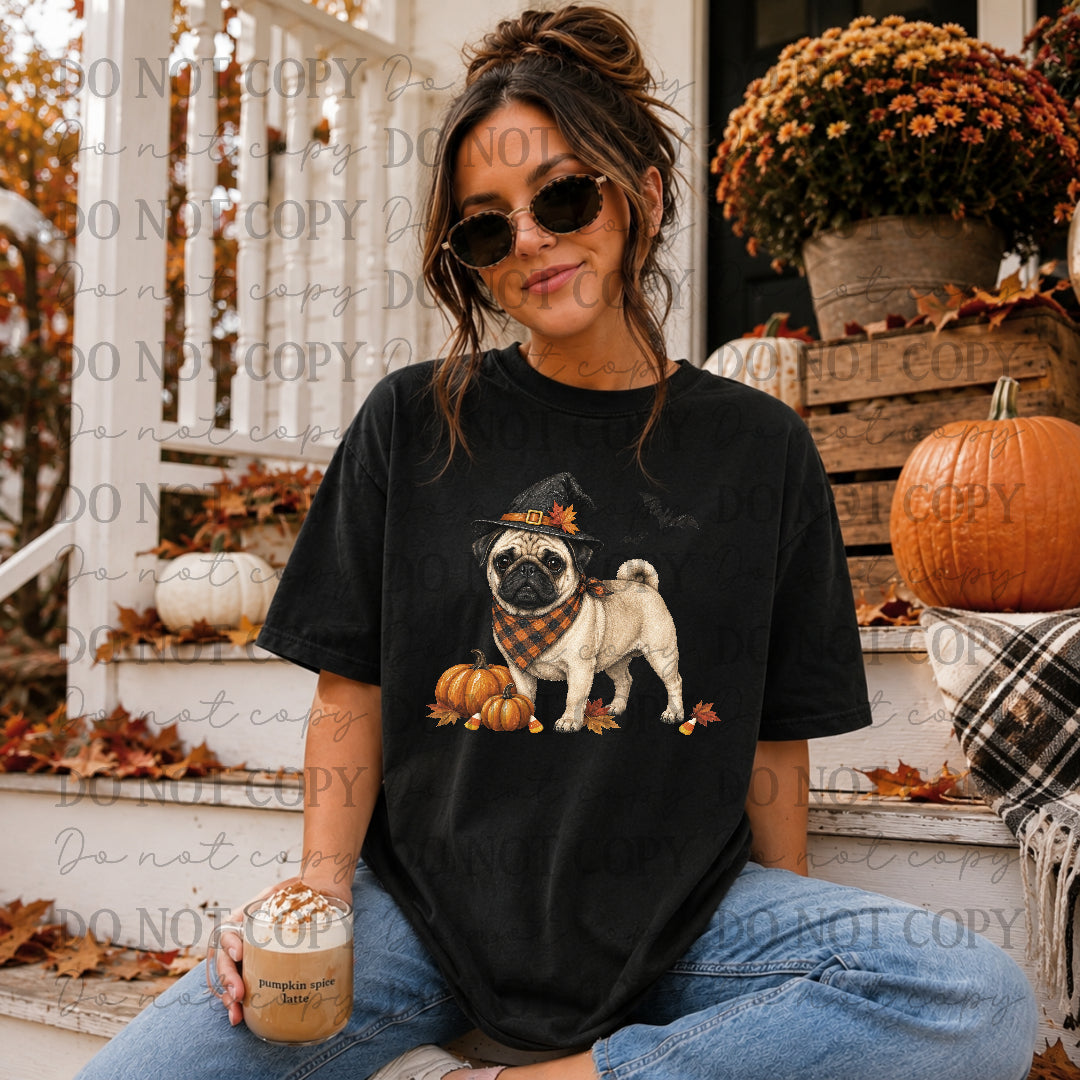 Pug Halloween (STD) DTF Transfers