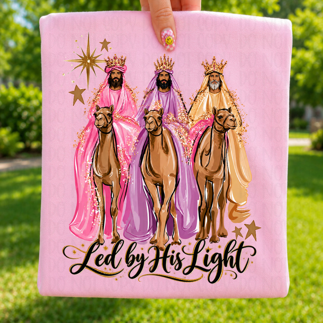 Led by his light wise men trio (SSD) DTF Transfer
