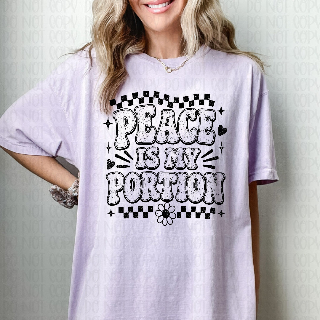 Peace is my portion BLACK (Texas Gal) DTF transfer