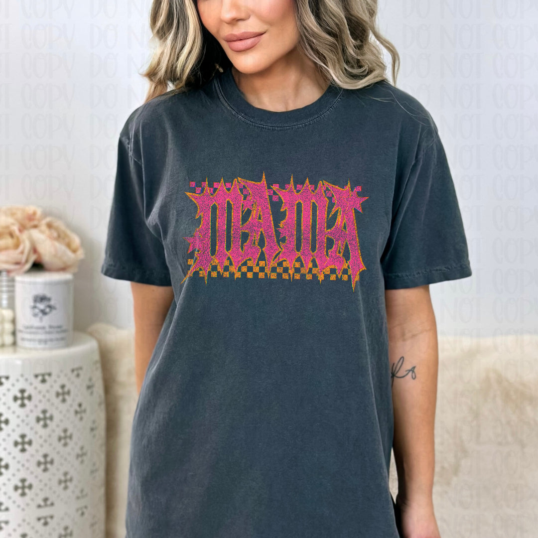 Mama pink and yellow grunge (Scarlow) DTF Transfer