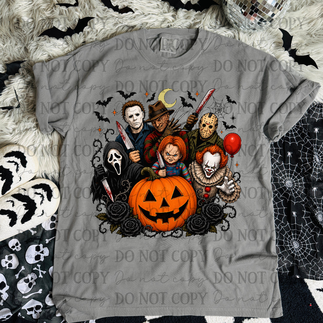 Horror guys with pumpkin(STD) DTF Transfers
