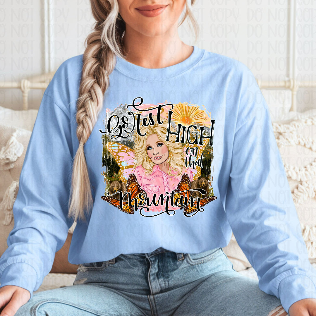 Go rest high on that mountain Dolly and butterflies (SSD) DTF