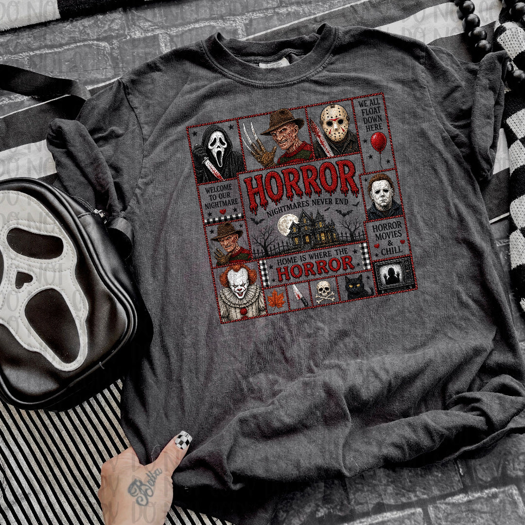 Horror boys faux quilt (JM) DTF transfer