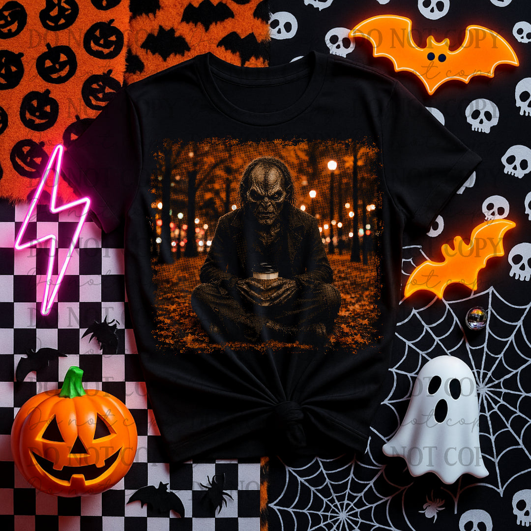 Jeepers fall leaves with coffee (STD) DTF Transfers