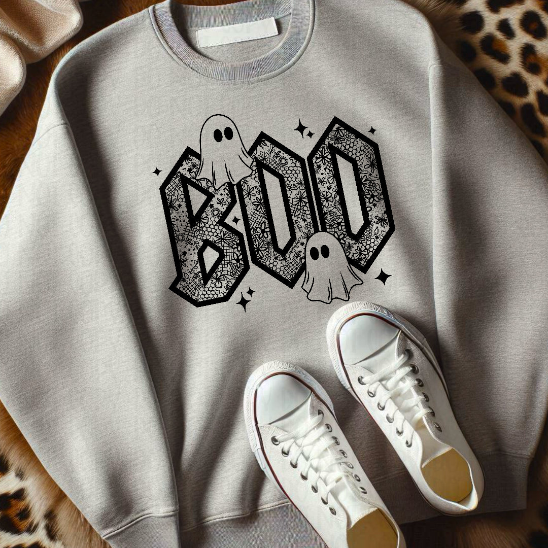 Boo faux lace with 2 ghost (CMLD) DTF
