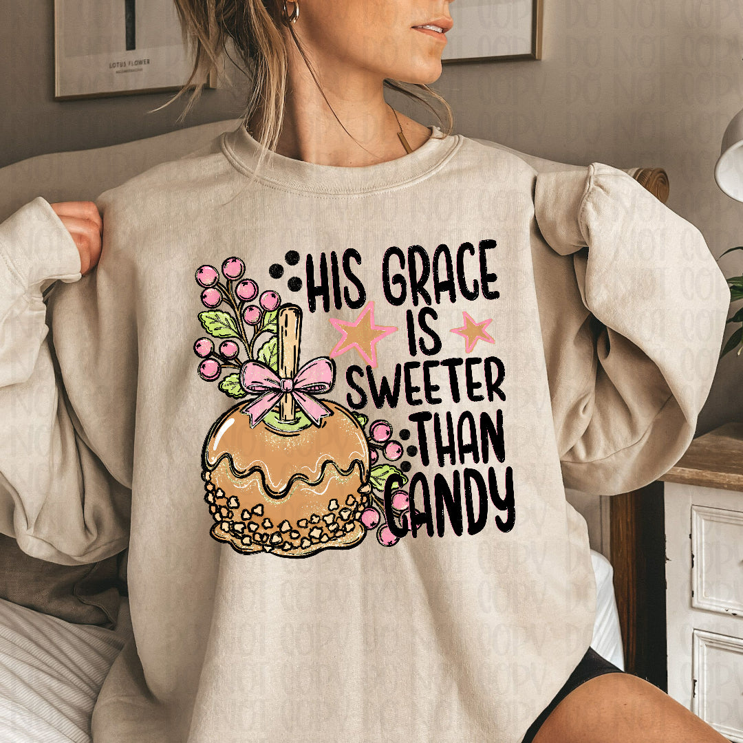 His grace is sweeter than candy (JBD) DTF Transfer