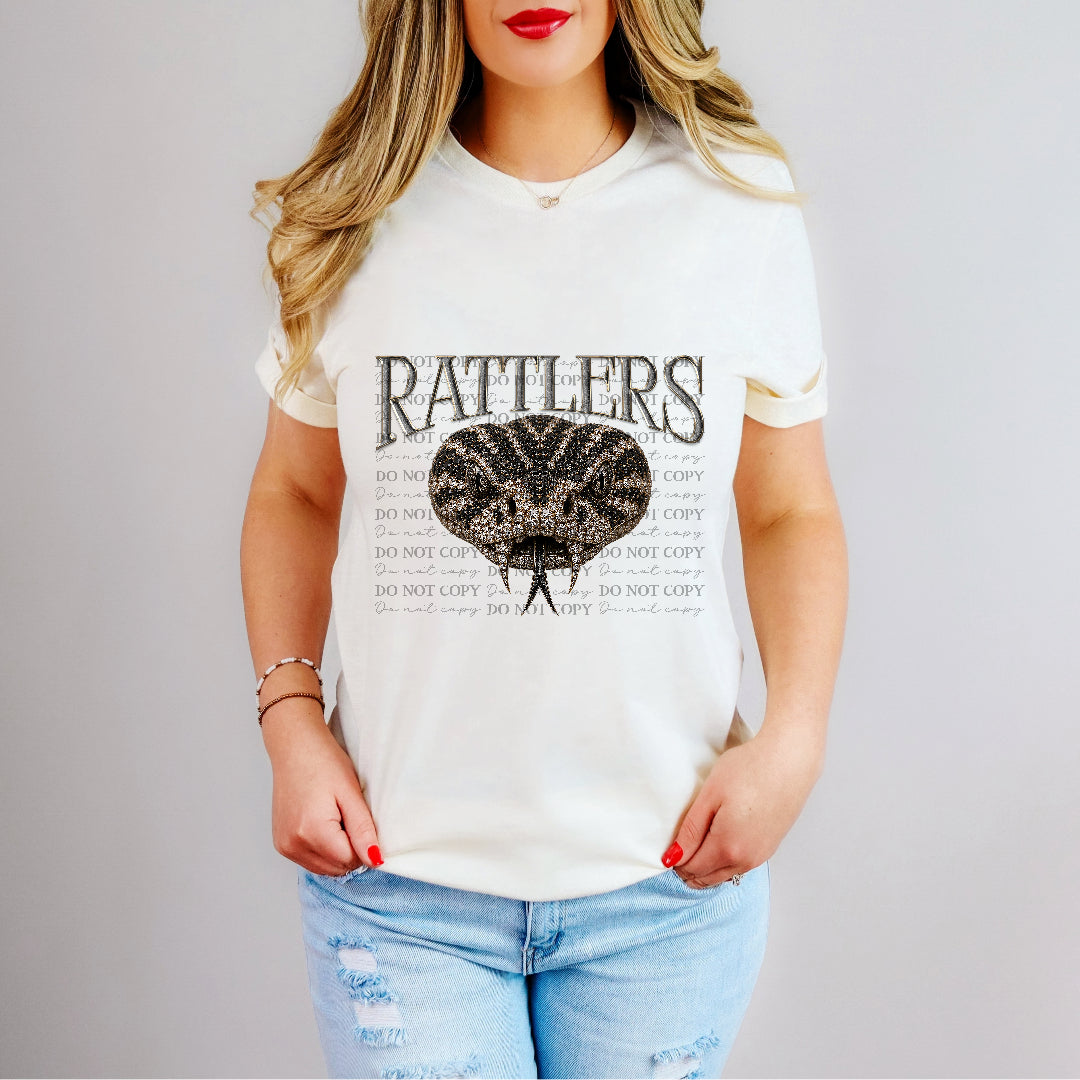 rattlers head bling mascots (kayndi) DTF transfer