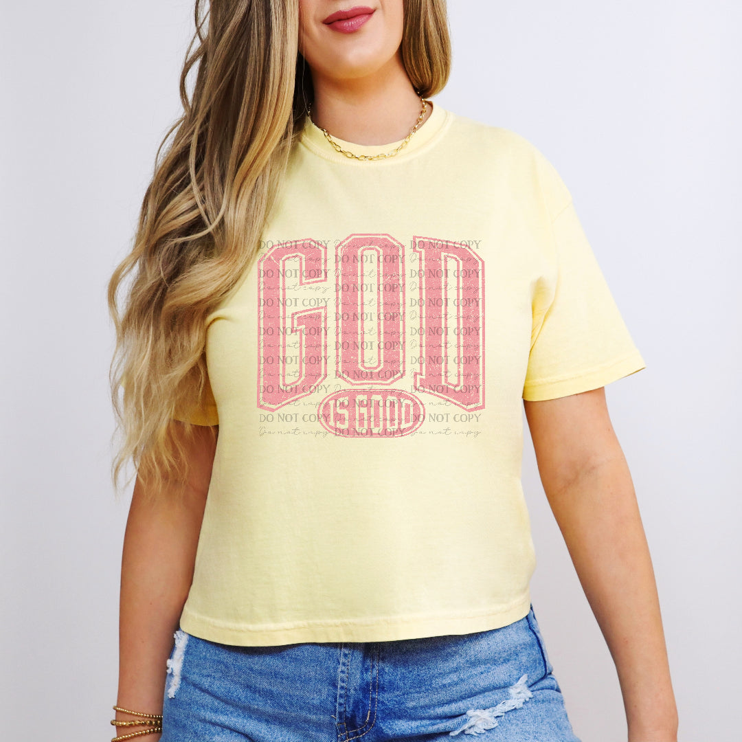 god is good PINK (scarlow) DTF Transfer
